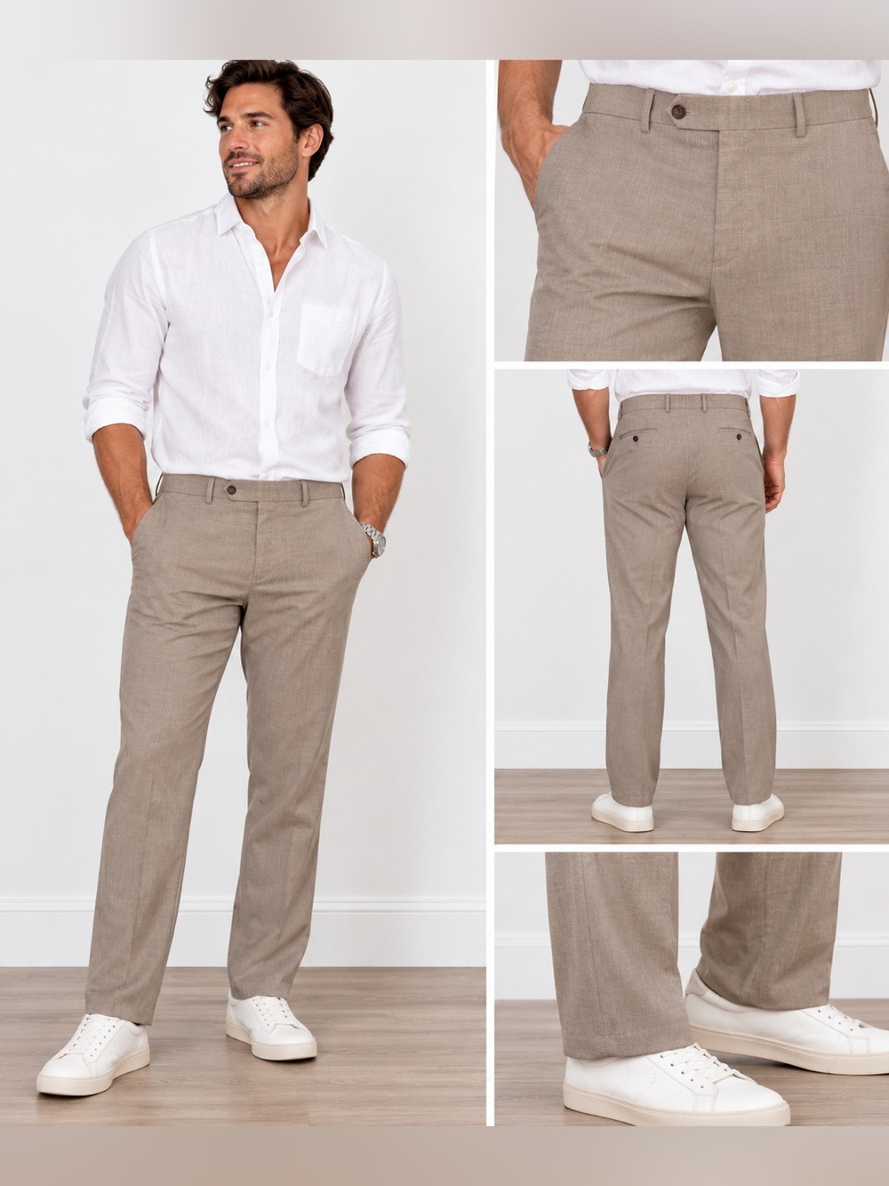 Lauren Ralph Lauren Men’s Flat Front Casual Khaki dress Pants size 34x32